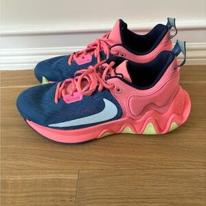 Nike Giannis Immortality 2 basketball shoes "dark marina blue laser Crimson"